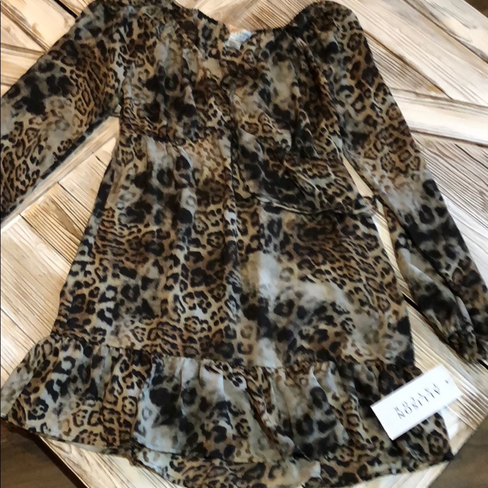 Cheetah print tunic